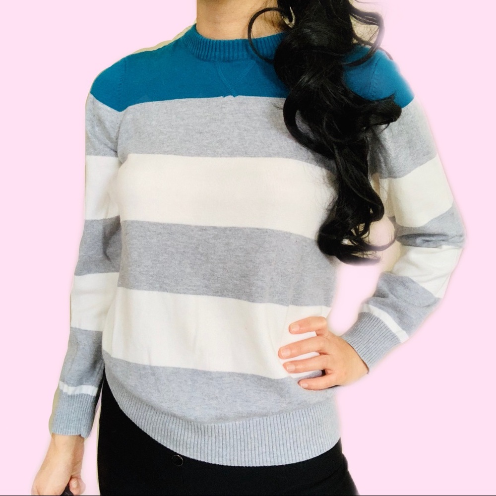 TOMMY HILFIGER BLOCK STRIPE SWEATER
